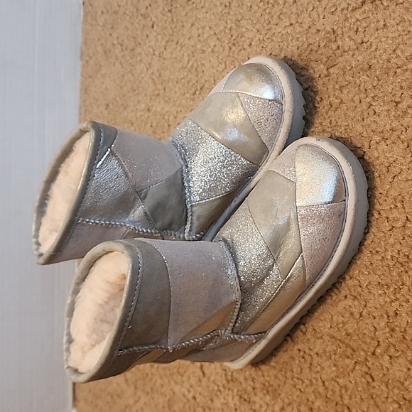 UGG Other - UGG T Silver Classic Short II Metallic Patchwork